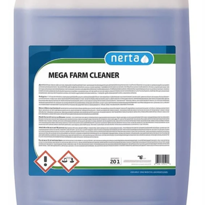 Nerta Mega Farm Cleaner 20L Alkaliczna Piana Mycie Kurników Chlewni