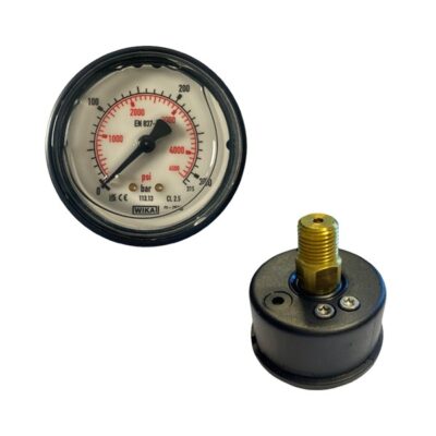 Manometr glicerynowy D50 0-400 bar 1/4″ AG WIKA wejście tylne