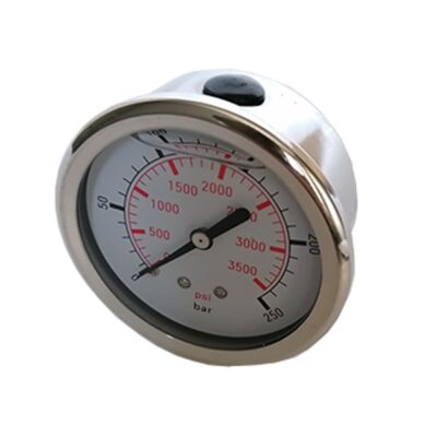 Manometr glicerynowy D63 0-250 bar 1/4″ AG wejście tylne