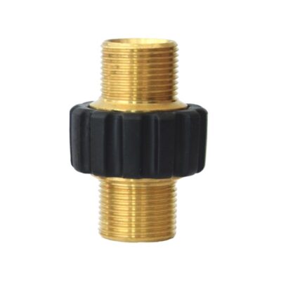 Redukcja mosiężna M22x1,5 AG – M22x1,5 AG długa z osłoną do łączenia węży