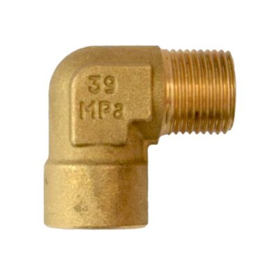 Kolanko mosiężne 350 bar 3/8″ AG – 1/4″ IG