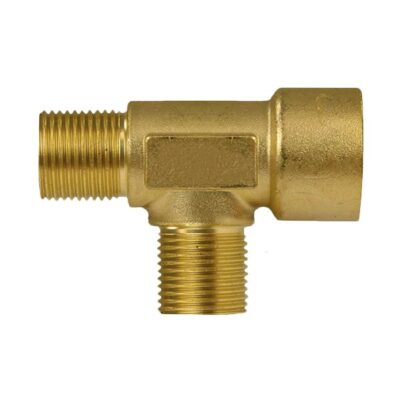 Trójnik mosiężny 1/4” AG – 1/4” AG – 1/4” IG