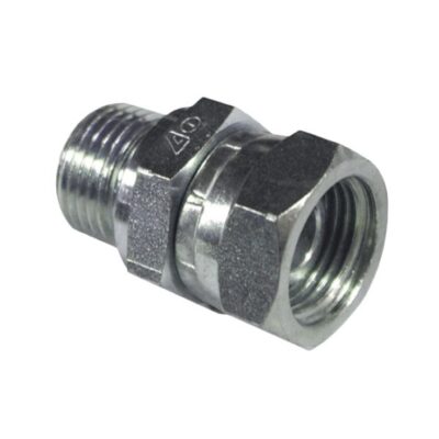Redukcja hydrauliczna 3/8″ AG – 3/8″ AG z nakrętką H